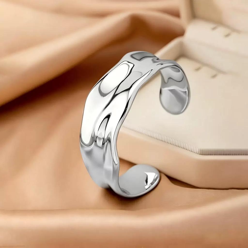 Exquisite Bracelet European and American Double Heart Metal Bracelet Set Women's High-grade Retro Geometric Six-piece Metal Bracelet