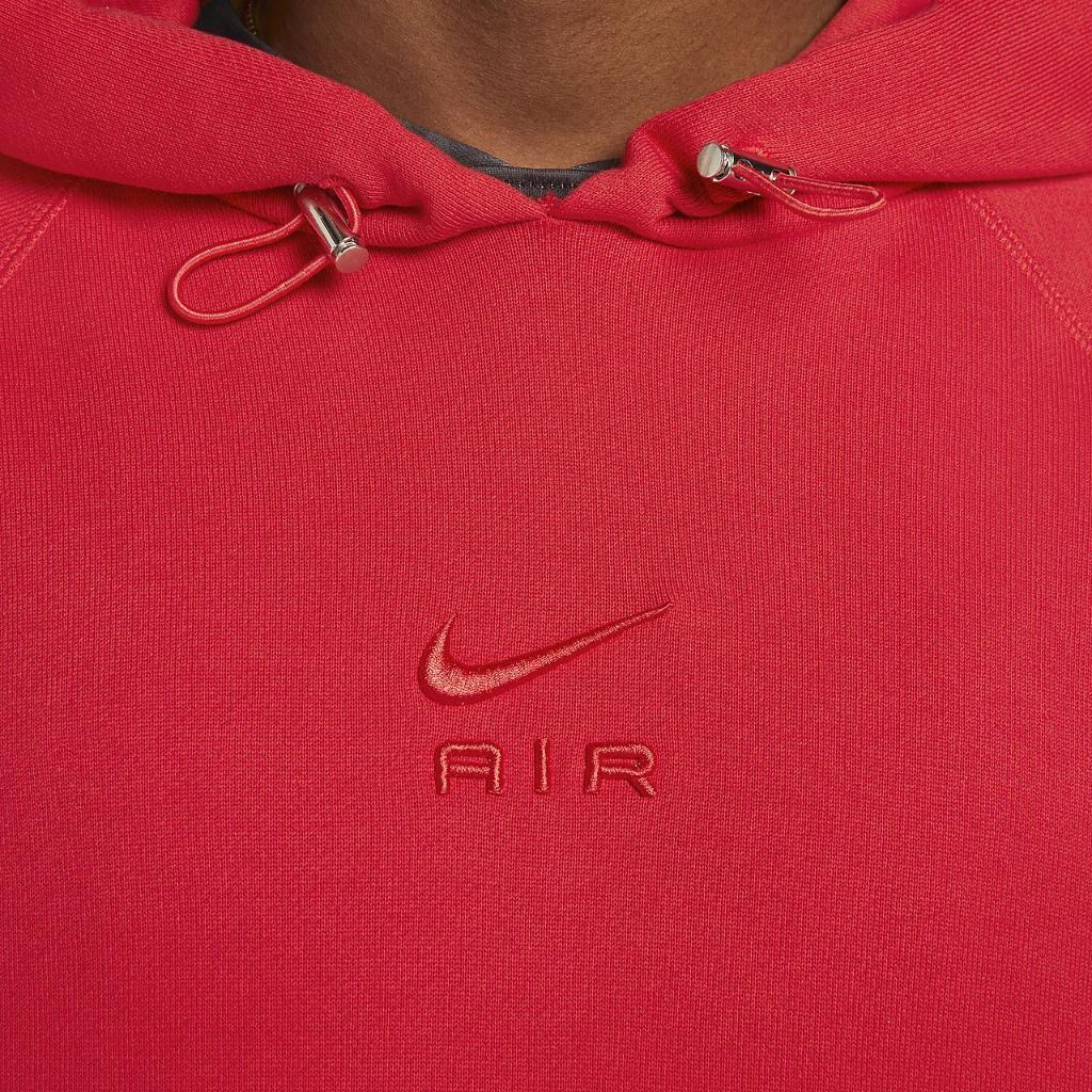 Nike Solid Color Hooded Pullover Long Sleeve Sweatshirt Men Tops Red DV9778-657