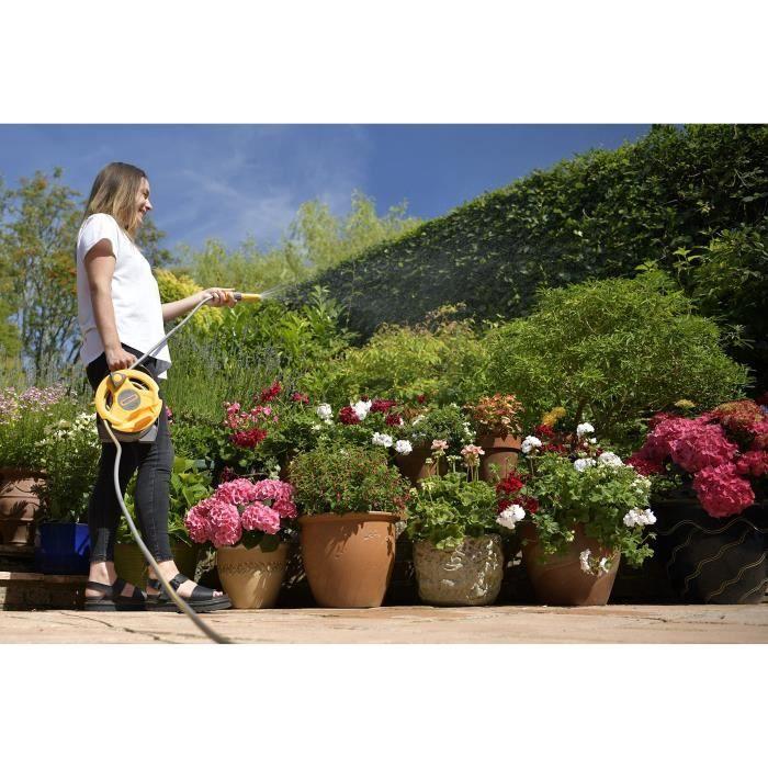 HOZELOCK Dévidoir Micro Réel Équipé De 10 M De Tuyau Petit Jardin