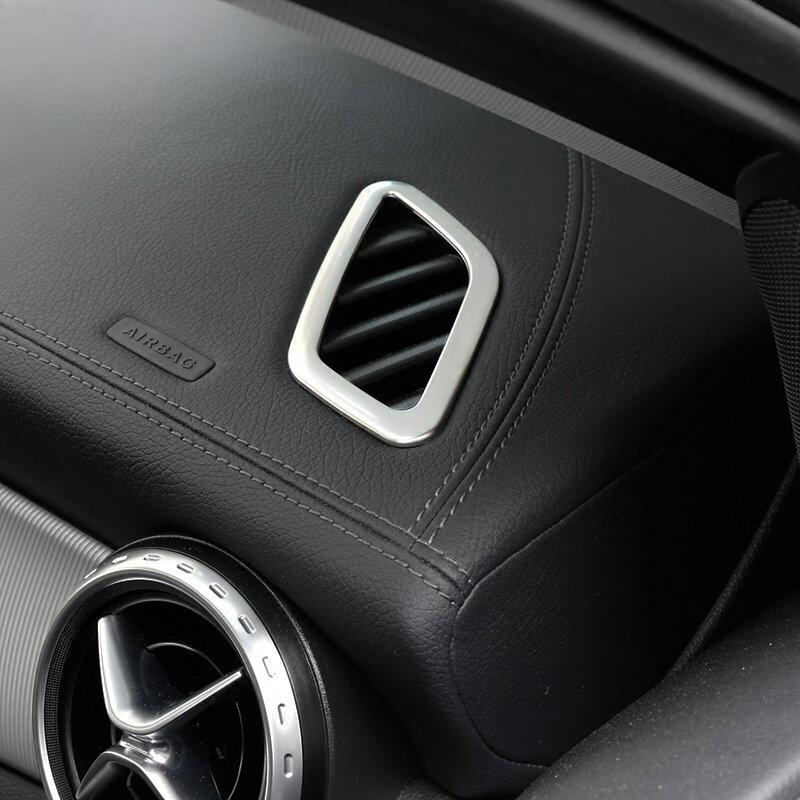 Pour Mercedes Benz CLA C117 GLA X156 Classe A W176 2013-18 Tableau de bord AC Climatiseur Grille d'aération Cadre Décoration Couvercle Autocollant Garniture
