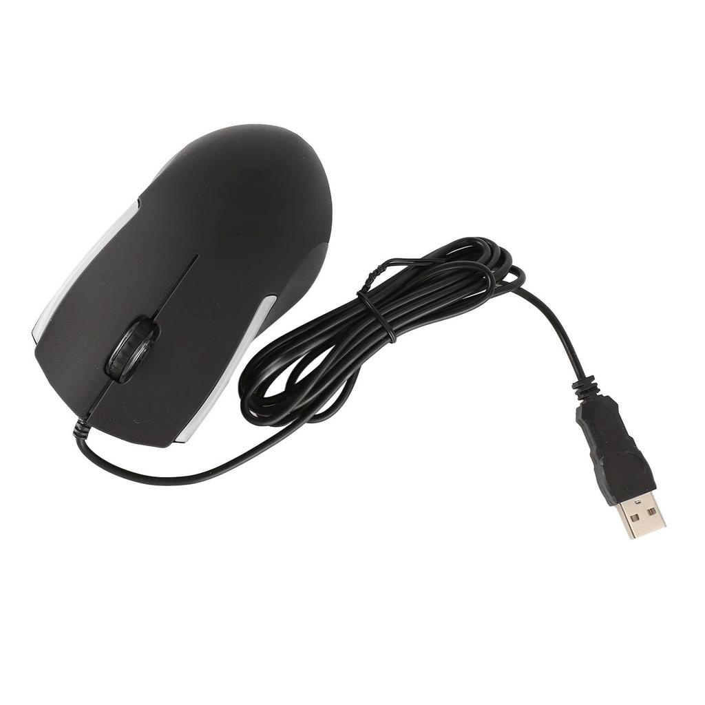 Wired Mouse High Accuracy Sensitive Plug and Play USB Gaming Mouse with Light for PC Laptop