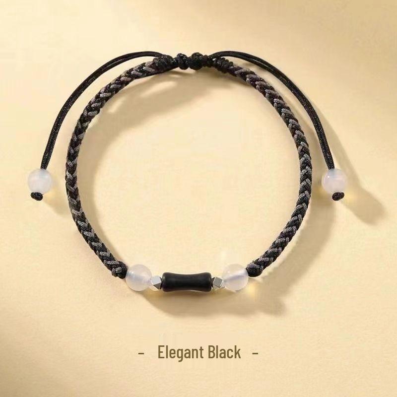 Bamboo Joint Couple Hand Rope - Handmade Woven Bracelet, Perfect Birthday or Valentine's Gift for Boyfriend/Girlfriend.