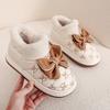 Cotton Slippers Winter Wear Women's Fleece Thickened Snow Boots Plush Warm Indoor Home Short Bag and Cotton Shoes