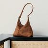 Ladies Soft Frosted Cow Leather Durable Shoulder Bag Female Retro Casual Cowhide Handbag Women Fashi Trend Luxury Designer Bag