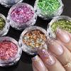 Xiaomi 12pcs Irregular Holographic Nail Art Glitter Sequins Sparkly Nail Flakes Foil Glitter Powder Mermaid Makeup Manicure Decorations