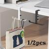 1/2pcs Adjustable Desk Edge Hook Without Punching Office Desktop Edge Hanging Bag Hook Student Backpack Storage Hanging Hook