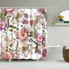 Colorful Trees Flower Palm Sunflower Bathroom Curtain Waterproof Polyester Shower Curtain Bath Curtain For Bathroom With Hooks
