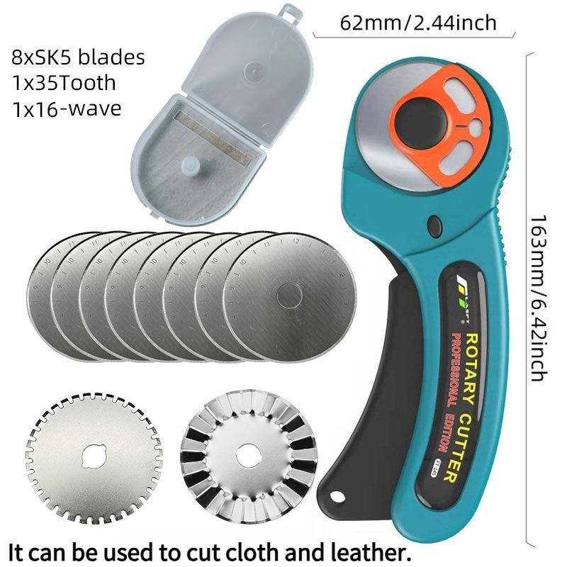 

1SET 45mm automatic lock carpet knife, cutting round knife FT-145 roller knife