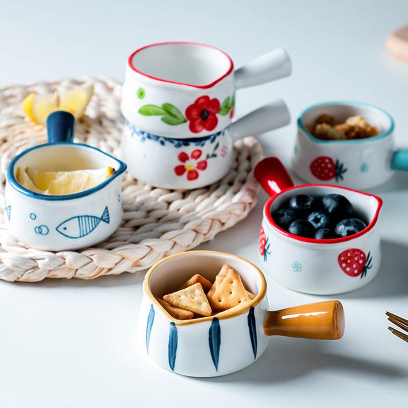 Mini Keramik Milchkännchen Sahnekännchen Multifunktionale Gewürzschale Kleines Kaffeekännchen Essigsoße Mit Henkel