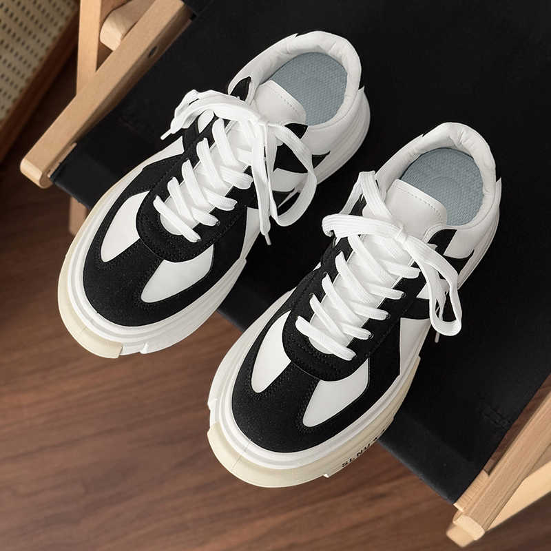 Fashion Camp Synthetic Leather Vulcanized Shoes Men Sneakers High Top Black High Boot Sports Daily Character Dropshiping New Shoses