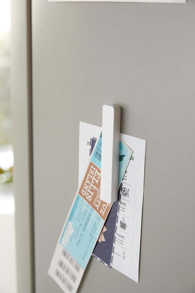 Yamazaki Magnet Bars, Set of 4, White, Approx. W10 x D1 x H1.8cm (Each), Tower, Easy to Remove, 5407