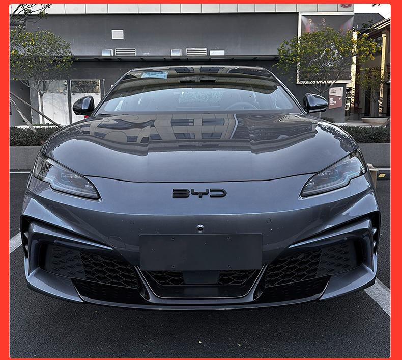 For BYD Seal 06 GT Front And Rear Emblem Blackening Modification Front Head Emblem Decal Glossy Black Rear Emblem