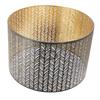 Metall Lampenschirm E14 E27 Eisen Zylinderform Ausgehöhlt Blatt Dekorativer Lampenschirm für Tisch Wand Deckenleuchte Schwarz und Gold