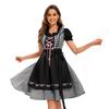 German Oktoberfest Plaid Beer Party Dress for Women
