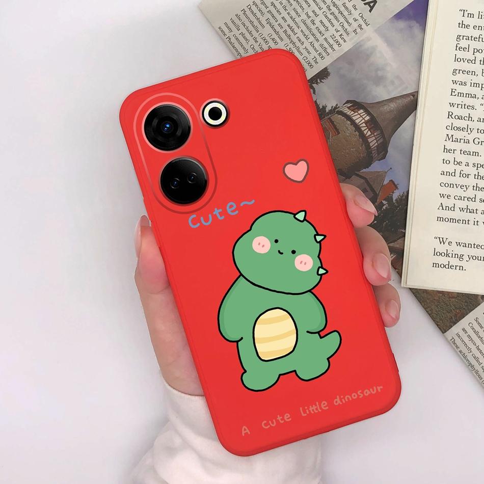 For Tecno Camon 20 Pro 4G 5G Phone Cases Cute Design Matte Silicone Shockproof Black Cover For Tecno Camon20 20Pro Bumper Capa