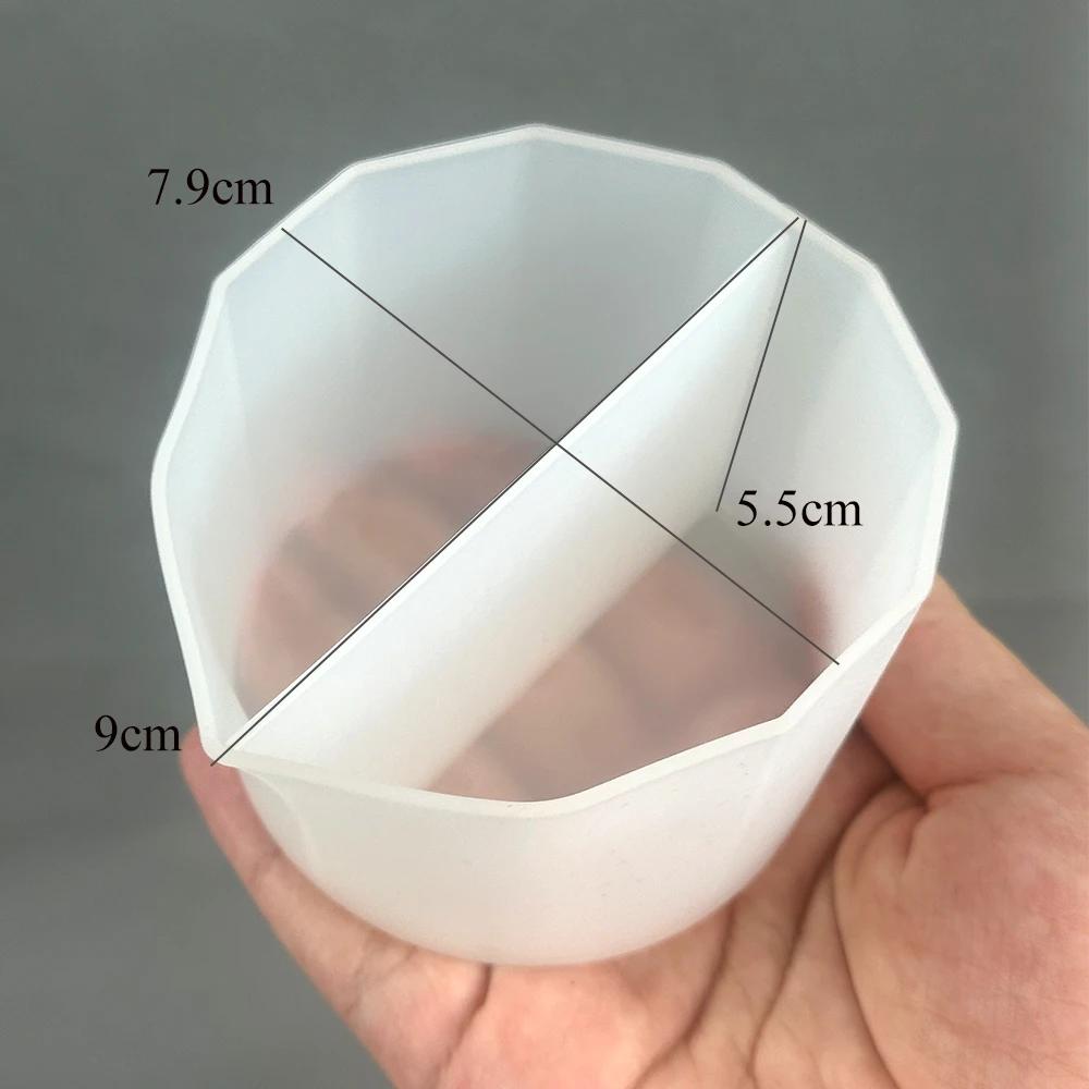 Split Cup Paint Pouring,Reusable Fluid Art Split Cup Silicone Split Pouring Cup with Dividers for Pigment Color Mixing Toning