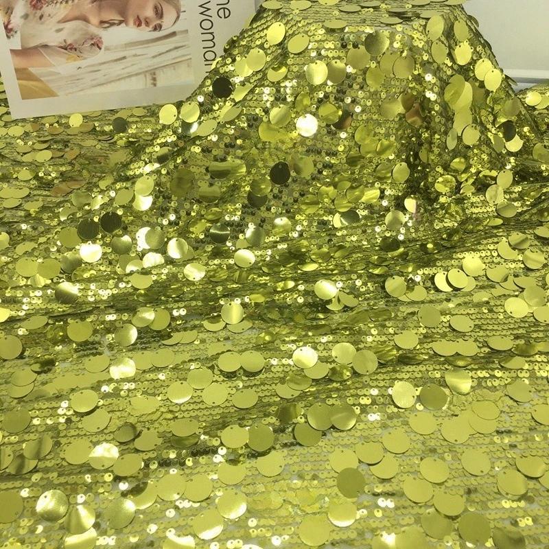 1yards 5+18mm Silver Shiny Beaded Fabric for DIY Sewing Stage & Costume Dress Background Clothing Supplies Handmade DIY Etc.