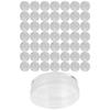 50pcs 33mm Cylindrical Transparent Watch Parts Storage Box Repairing Spare Parts Case