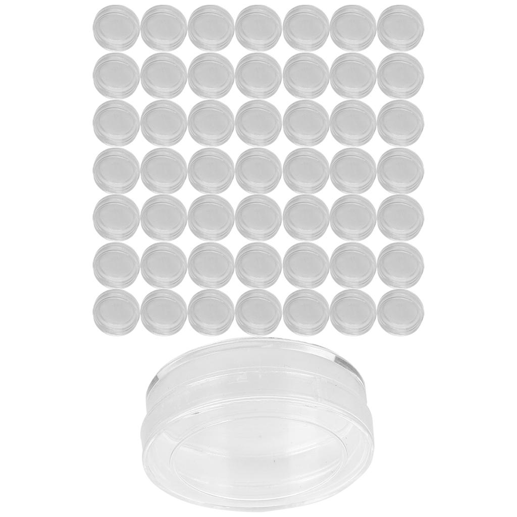 50pcs 33mm Cylindrical Transparent Watch Parts Storage Box Repairing Spare Parts Case