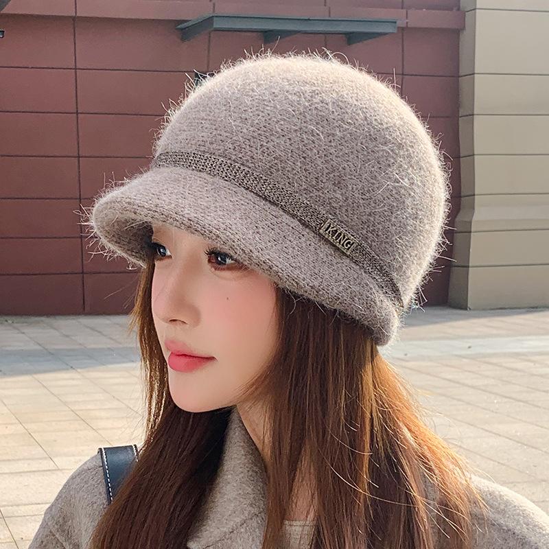 

Осень и Зима Мамина Шляпа Женская Теплая Шерстяная Шляпа с Утиным Язычком Модная Повседневная Холодная Шляпа для Ушей one size