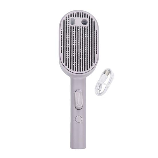 Hunde Nebelbürste 3 in 1 Selbst reinigende Katzenbürste Nebelspray Antistatische Massagebürste Wiederaufladbarer Pflegekamm für Haarendung Langes kurzes Haar Haustiere Verwendung