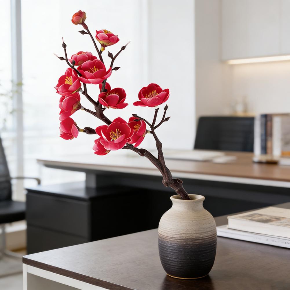 Maintenance-free Flowers Artificial Wintersweet Picks Uv Resistant Faux Plum Blossom Stems Indoor Outdoor Garden Decor Wedding