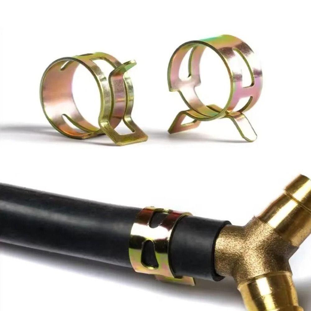 100Pcs 6-17mm Fuel Line Hose Clip Low Pressure Water Pipe Fastener Air Tube Clamp  for Automobiles
