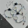 Verstellbares Armbanduhr Perlenarmbanduhren Neue Quarzuhr Damen Mädchen