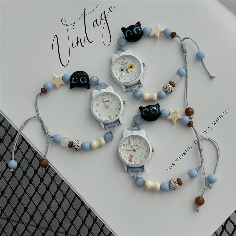 Verstellbares Armbanduhr Perlenarmbanduhren Neue Quarzuhr Damen Mädchen