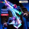 Nueva Espada LED Hacha 2 en 1 Espadas Cosplay Juego de Rol Palo de Luz Regalos para Niños Juguete Genial Serpentina Juguetes Brillantes Para Fiesta de Adultos Juego