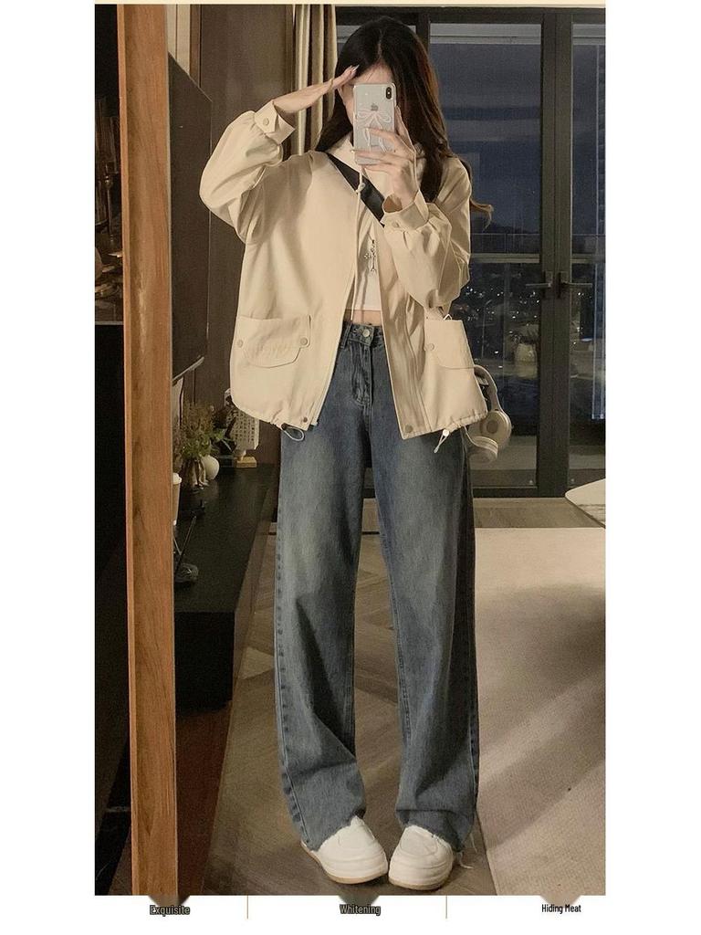 Off-White Hooded Loose Fit Windbreaker Jacket