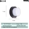 Moon-Shaped Outdoor Waterproof Infrared Sensor Wall Lamp for Courtyard, Balcony, and Doorway