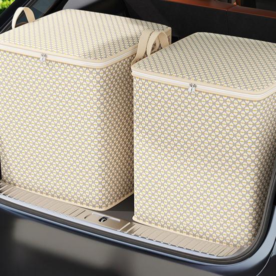 Clothes Storage Bag Closet Organizer with Reinforced Handle Large Capacity Foldable Design Comforter Blanket Storage Container