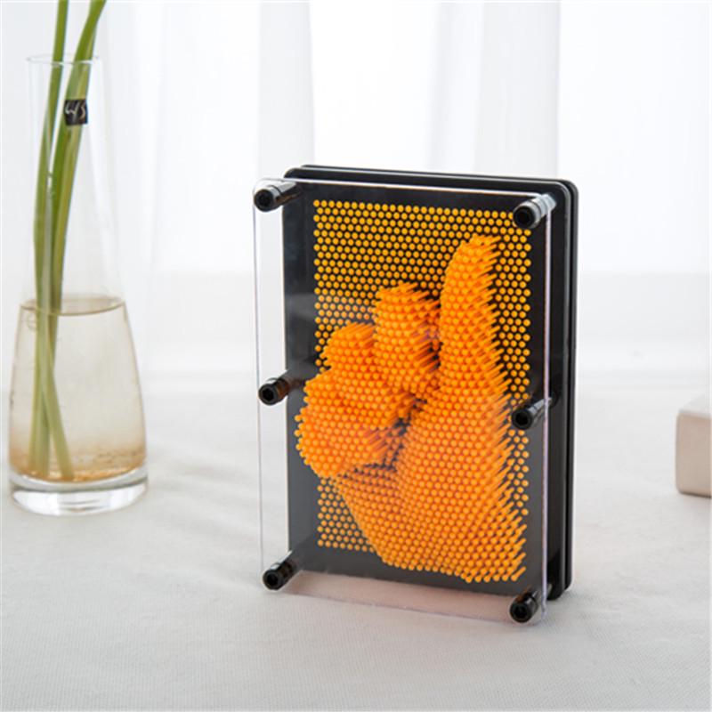 

3D Форма руки Пин Арт - Изменяемая трехмерная скульптурная игрушка для детей, Идеально подходит для подарков на возвращение в школу, выпускной или день рождения Medium жёлтый