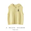 Women's Versatile Knit Hooded Vest Cardigan for Autumn/Winter