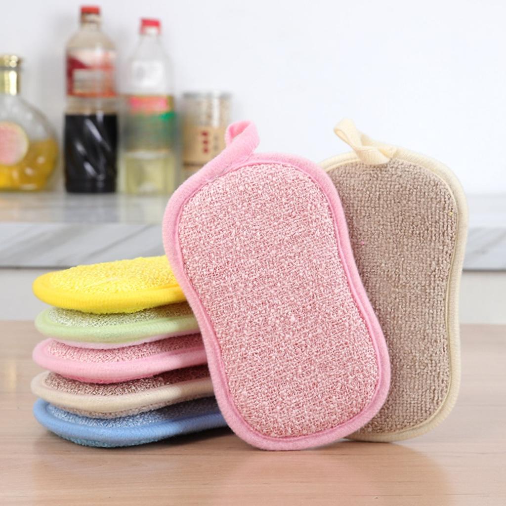 Multi Functional Sponge Wipe, Washable and Reusable, Suitable for Kitchen, Bathroom, and Washing Dishes Without Shedding Hair, with Random Colors