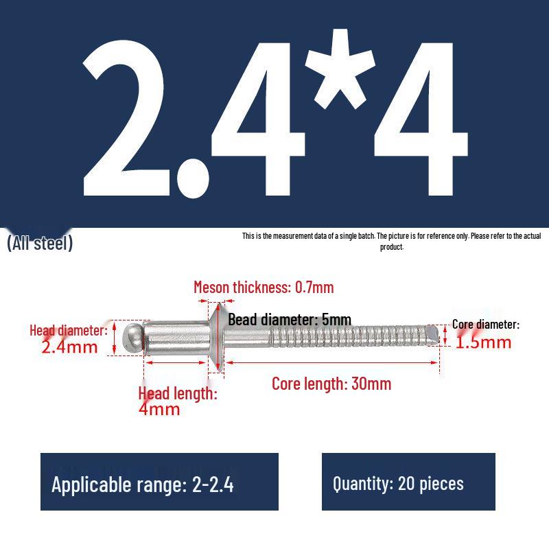 Stainless Steel Countersunk Flat Head Aluminum Open-End Pop Rivet for Decoration