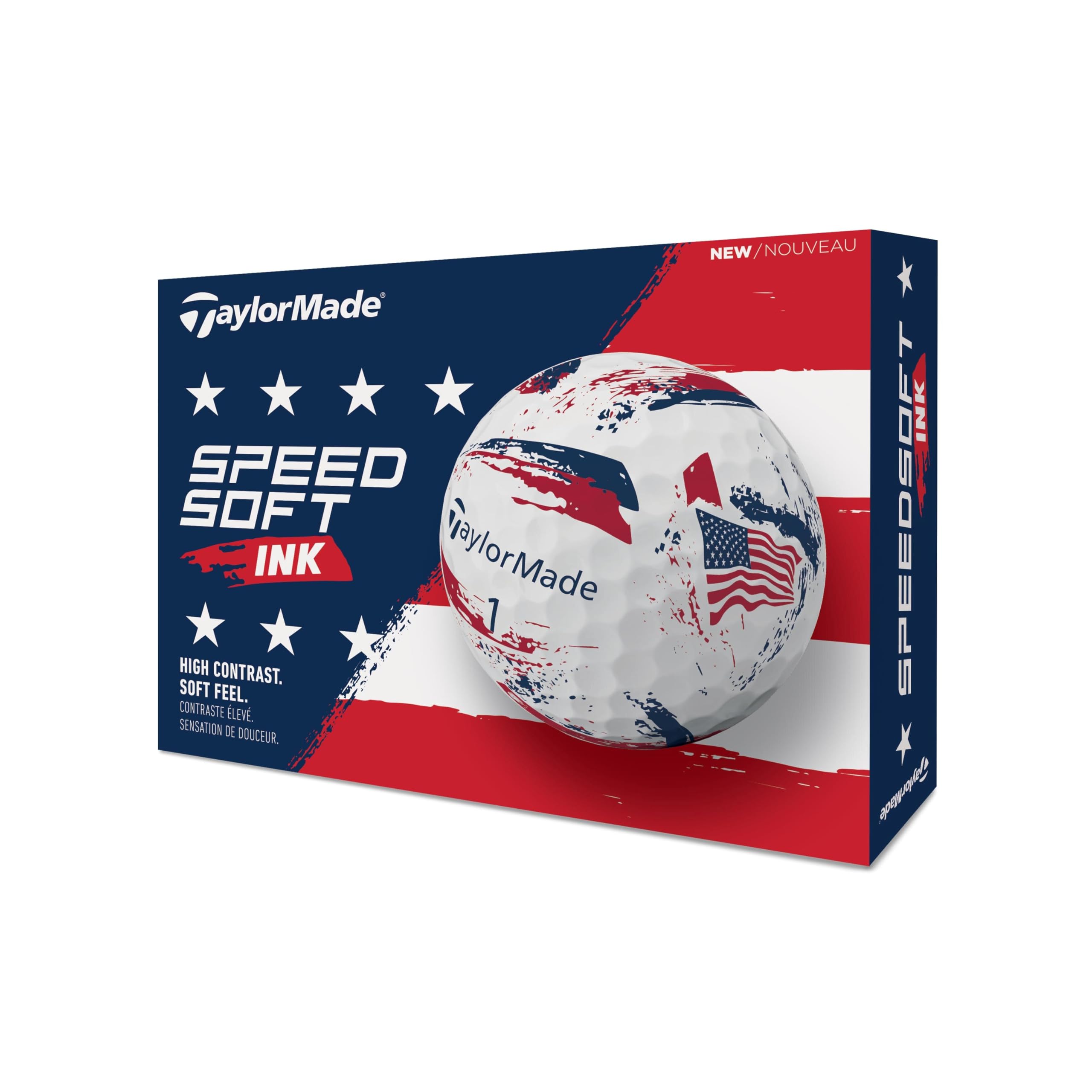 

TaylorMade TM26 SpeedSoft Ink USA dz Golf Balls, 2026 Model, White