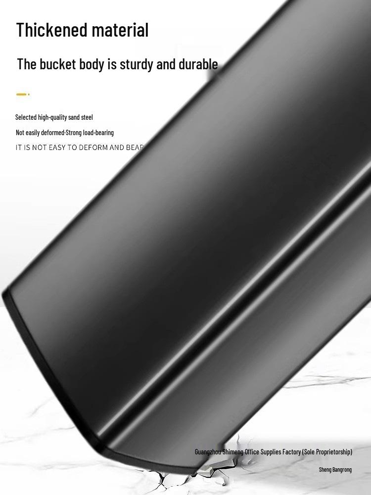 Stainless Steel Foot-Operated Bathroom Trash Can