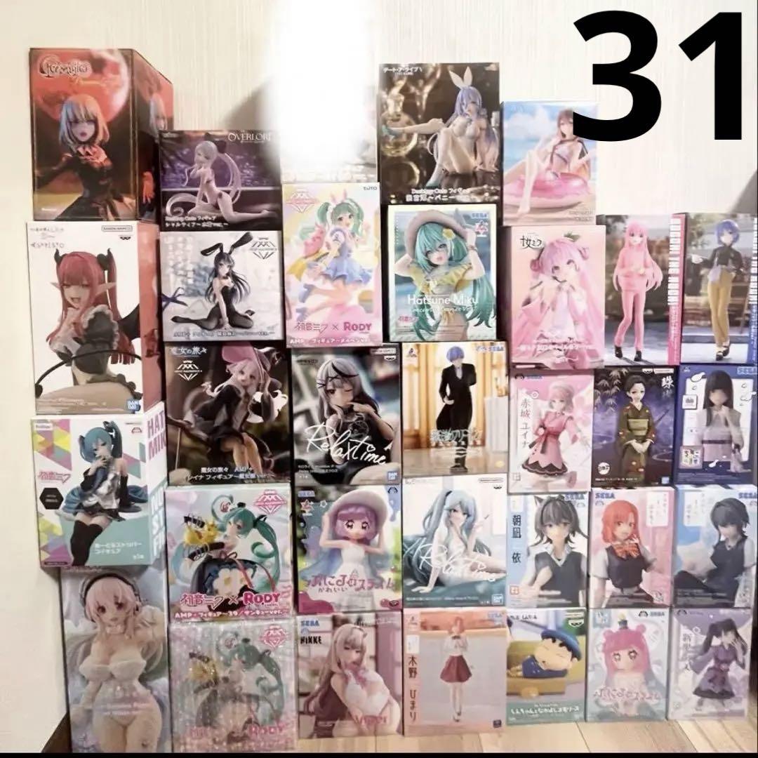 

[USED] Beautiful girl figure bundle sale prize 31 items Hatsune Miku AMP