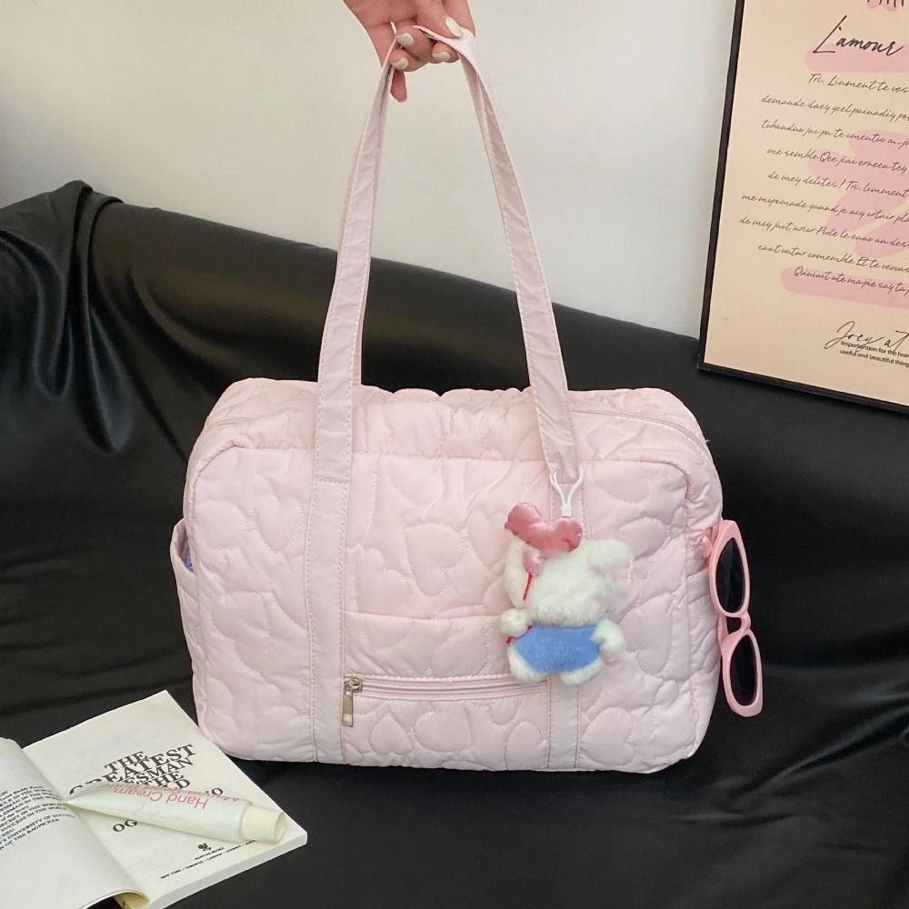 

Korean Style Mommy Bag Heart Travel Storage Bag Sweet Cosmetic Bag Swimming рожевий
