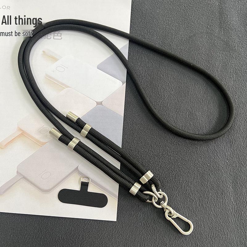 

Adjustable 8mm Wearable Crossbody Mobile Phone Lanyard - Outdoor Anti-loss Strap in Stylish Design
