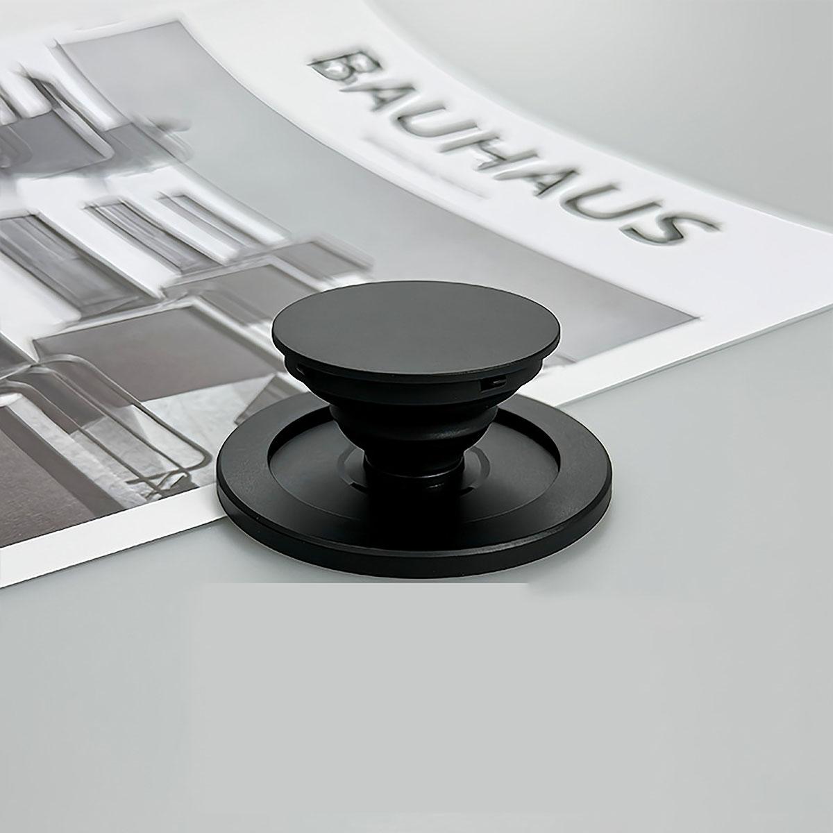 

Магнитный складной держатель для мобильного телефона с гнездом и карманом для Magsafe IPhone 15 14 13 Mac Safe, расширяемая подставка для кольца и пальца чёрный