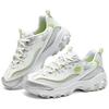 Skechers DLites Comfortable Versatile Casual Fashion Retro Breathable Low-Top Dad Shoes Women Sneakers White Silver 150246-WSLM
