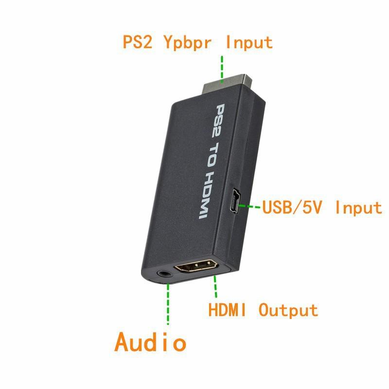 PS2 To HDTV Converter with AV Adapter for Game Consoles