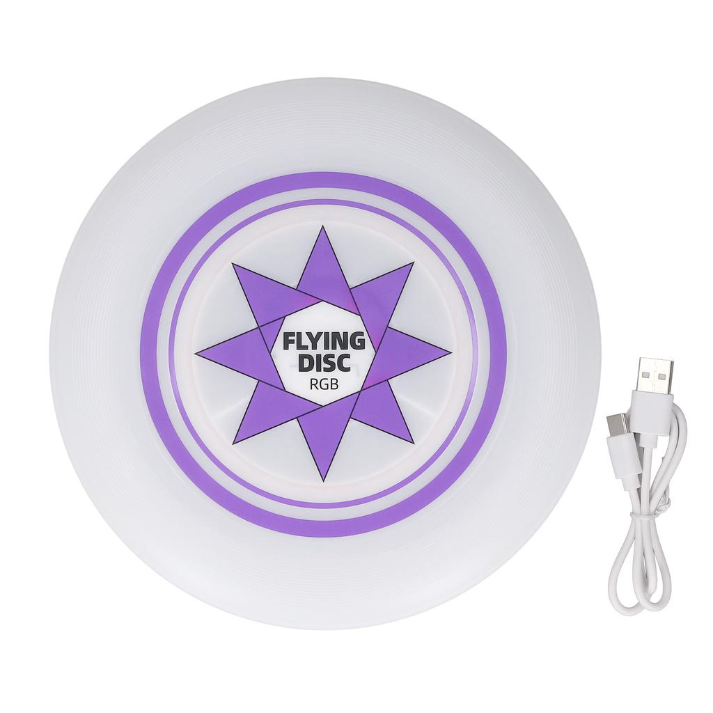 RGB LED Frisbee Stufenlos Dimmbar Timing 8 Schillernde Farbe Einzelne Farbmodi Frisbee Spielzeug