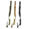 3 Color Tactical Camping Spring Rope Elastic Adjustable Double Quick Release Buckle Safety Anti-lost Sling Strap For