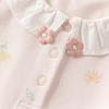 DAVE&BELLA Girls' Floral Print Polo T-Shirt