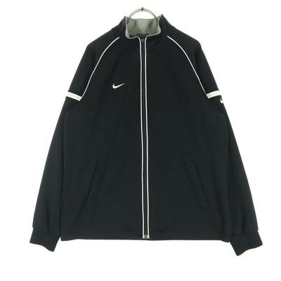 Nike One Point Logo Long Sleeve Track Jacket 160 Black Kid's Used