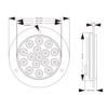 2PCS Round Rear Tail Lights Car LED Brake Stop Turn Signal Warning Lights 16LED Taillight Truck Trailer Lorry Blue Green 12V 24V